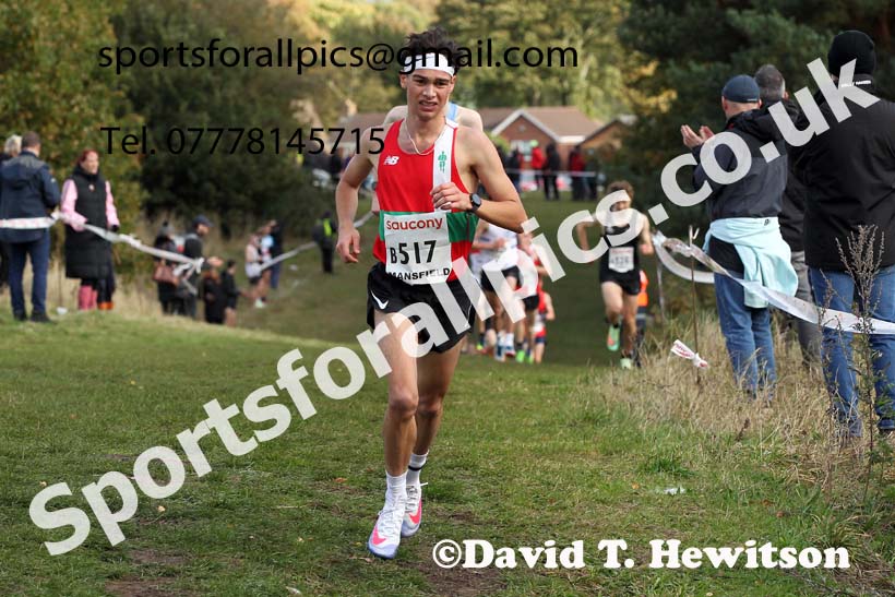 Junior mens 2021 National Cross Country Relays, Berry Hill Park, Mansfield. Photo: David T. Hewitson/Sports for All Pics
